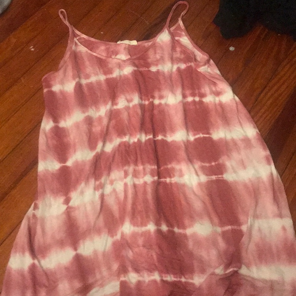 pink tie-dye sundress